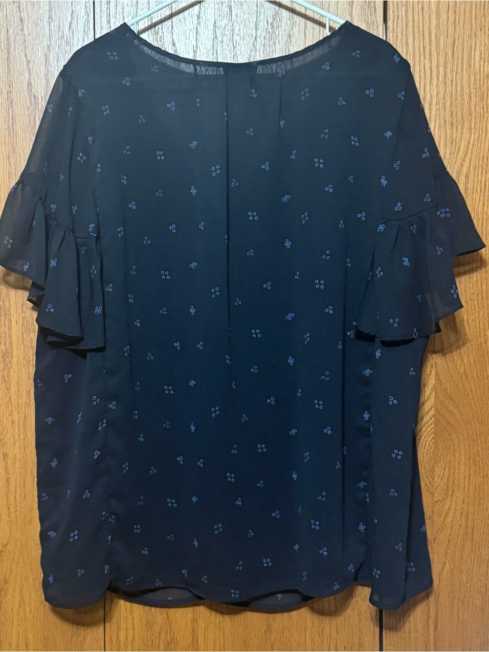 Ava & Viv Flounce Sleeve Top - Picture 2 of 2